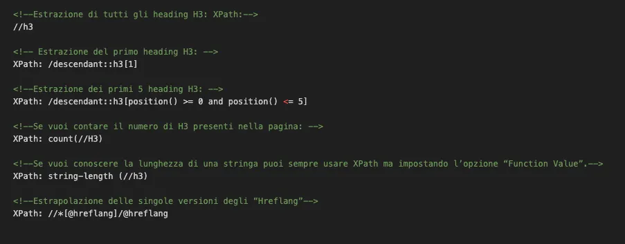 Estrazione dati x-path