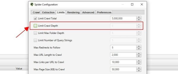 limit-crawl-depth-removed-list-modalita-guide