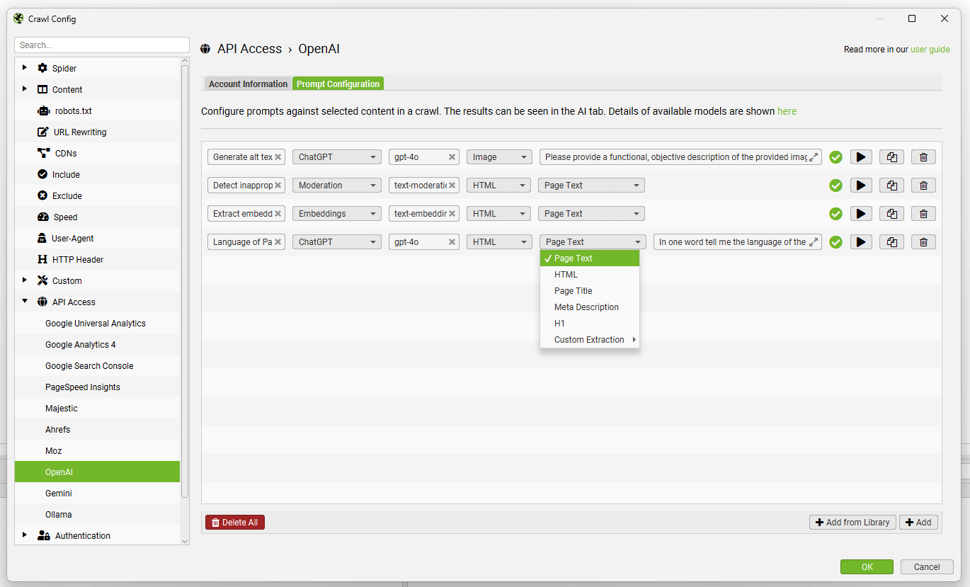 Connessione diretta con AI